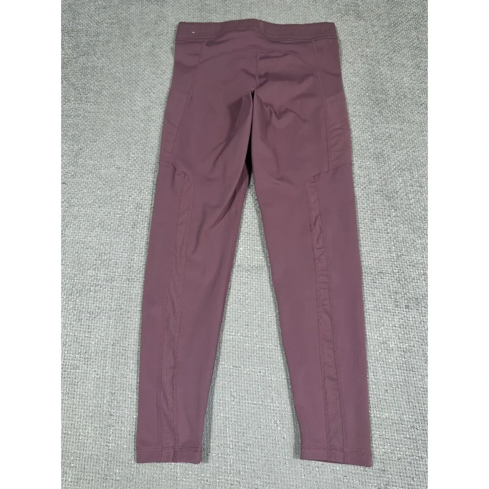 Nike Pro Leggings Womens Medium Mulberry Dri Fit Pockets 7/8 DN4691-533